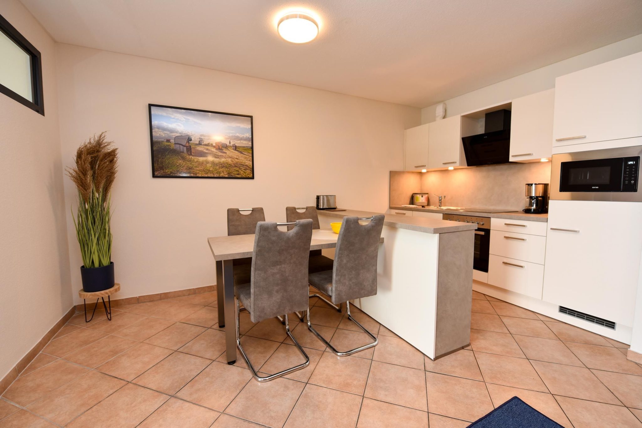 Küche in moderner Ferienwohnung